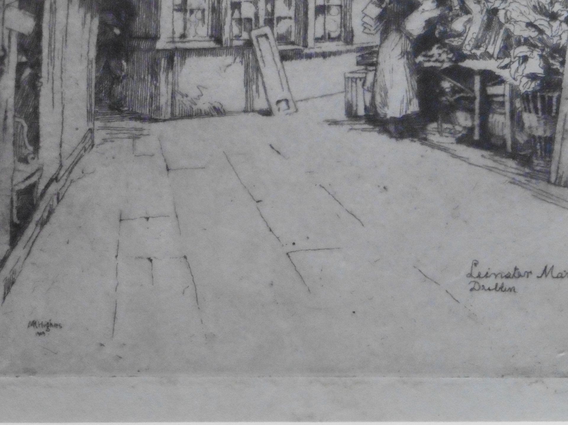 Hughes Leicester Market - Signed and titled etching - Image 5 of 6