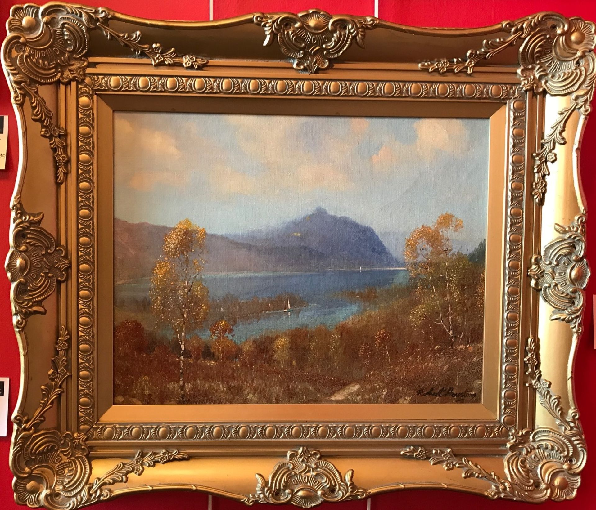 Original oil painting depicting Ben Lomond by Robert Houston, 1891-1942, Scottish artist, R.S.W - Image 2 of 4