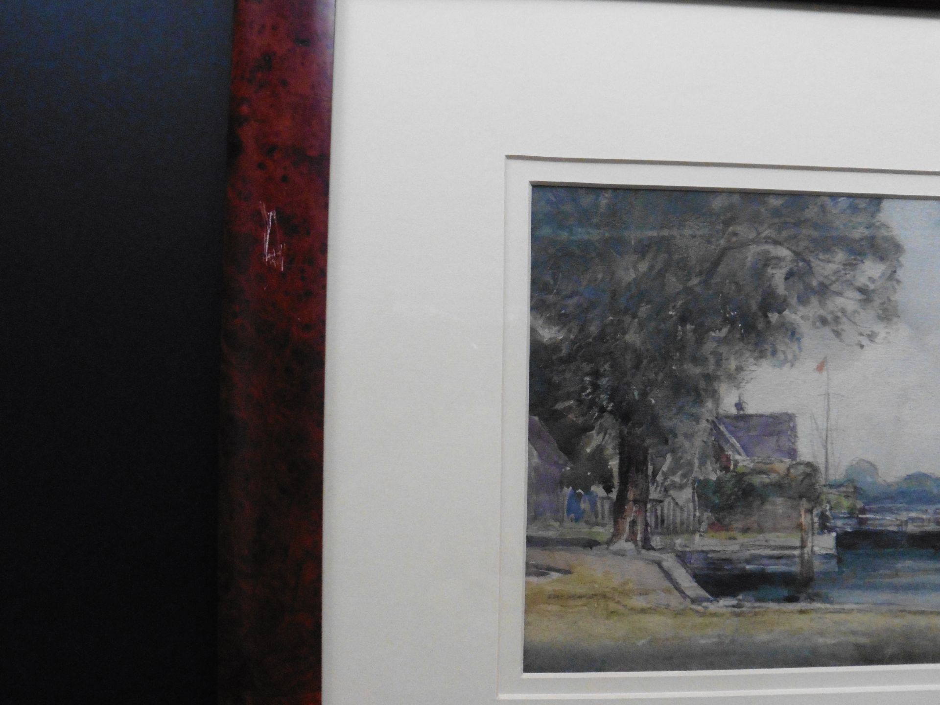 Original watercolour by Alexander Carruthers Gould - Lock gates - Image 3 of 6