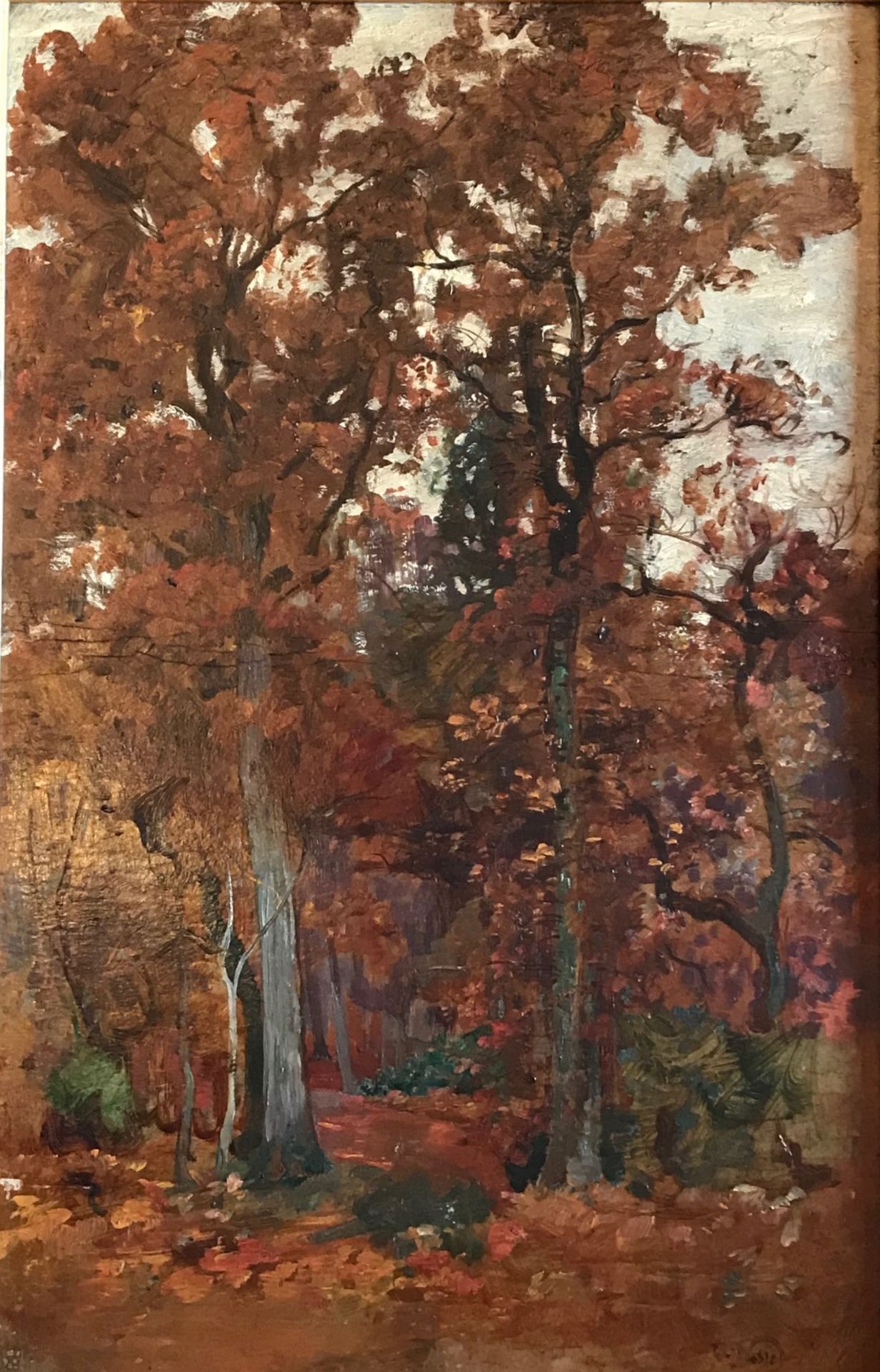 Original oil Autumn by Scottish artist Robert Noble 1857-1917 ARSA 1892, RSA 1903