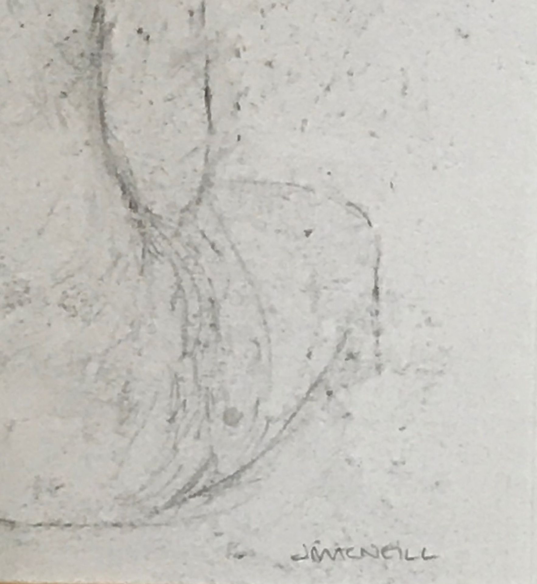 Sitting nude , original pencil drawing by Scottish artist Jane Mcneill Bn 1971 Exhibited R.S.A - Image 3 of 4
