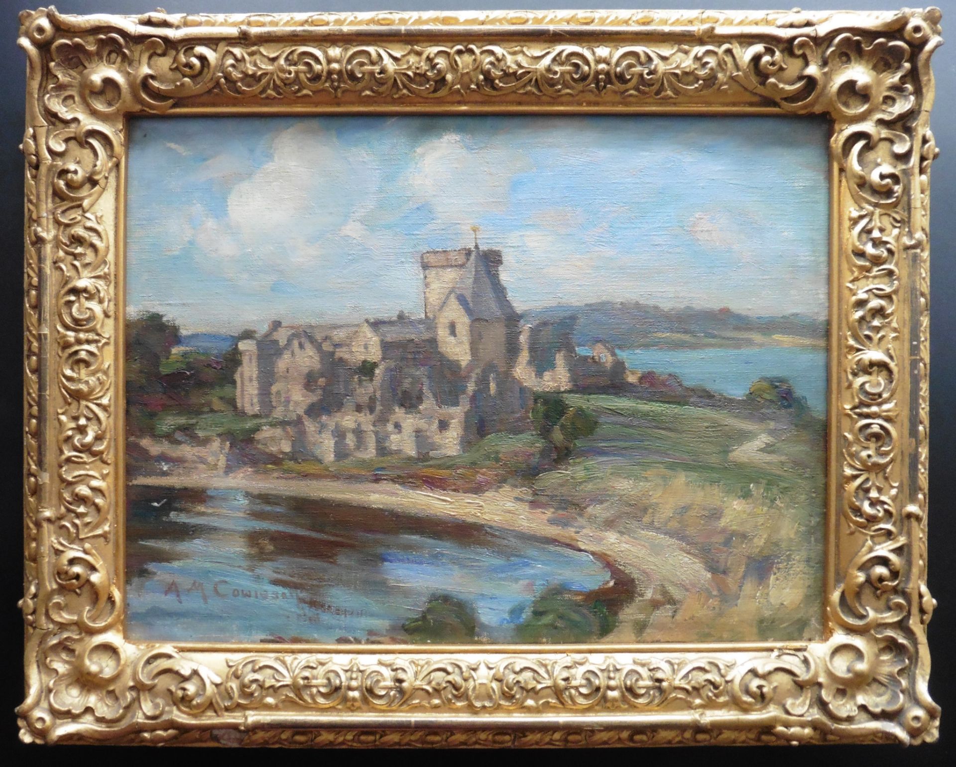 Agnes M Cowieson Scottish artist fl 1880-1940 exhib R.A,RSW,GI original oil - Image 2 of 4