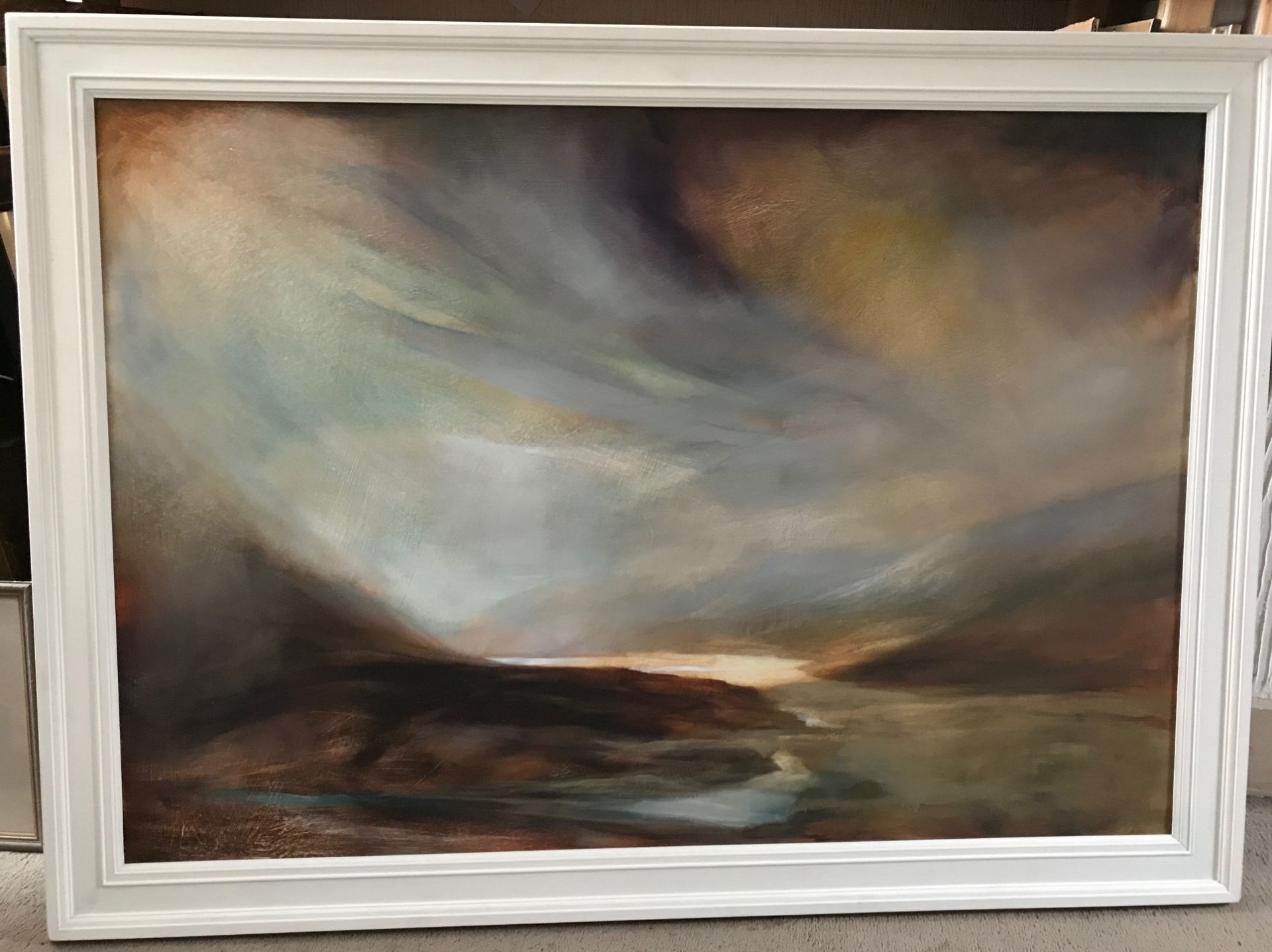 Scottish landscape oil painting "View from Dalnaspidal" by Beth Robertson Fiddes - Image 2 of 4