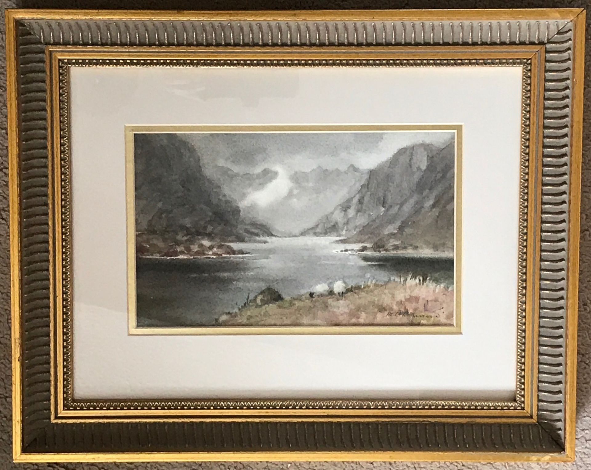 Scottish View "Loch Coruisk" Original watercolour by Margaret Barnard 1900-1992 - Image 2 of 3
