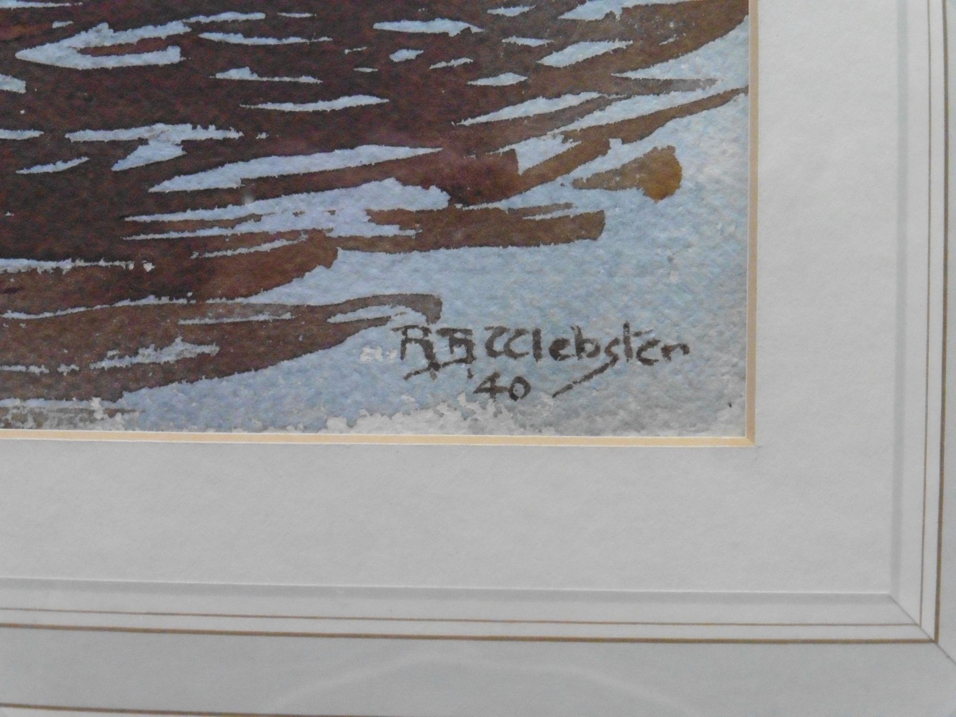 Original signed watercolour painting "Spring Elie Fifeshire" by Scottish artist Robert Bruce - Image 3 of 5