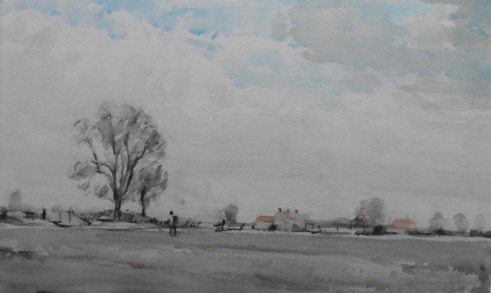 Original signed Watercolour painting -Rural landscape scene by Scottish artist David Muirhead - Image 5 of 5