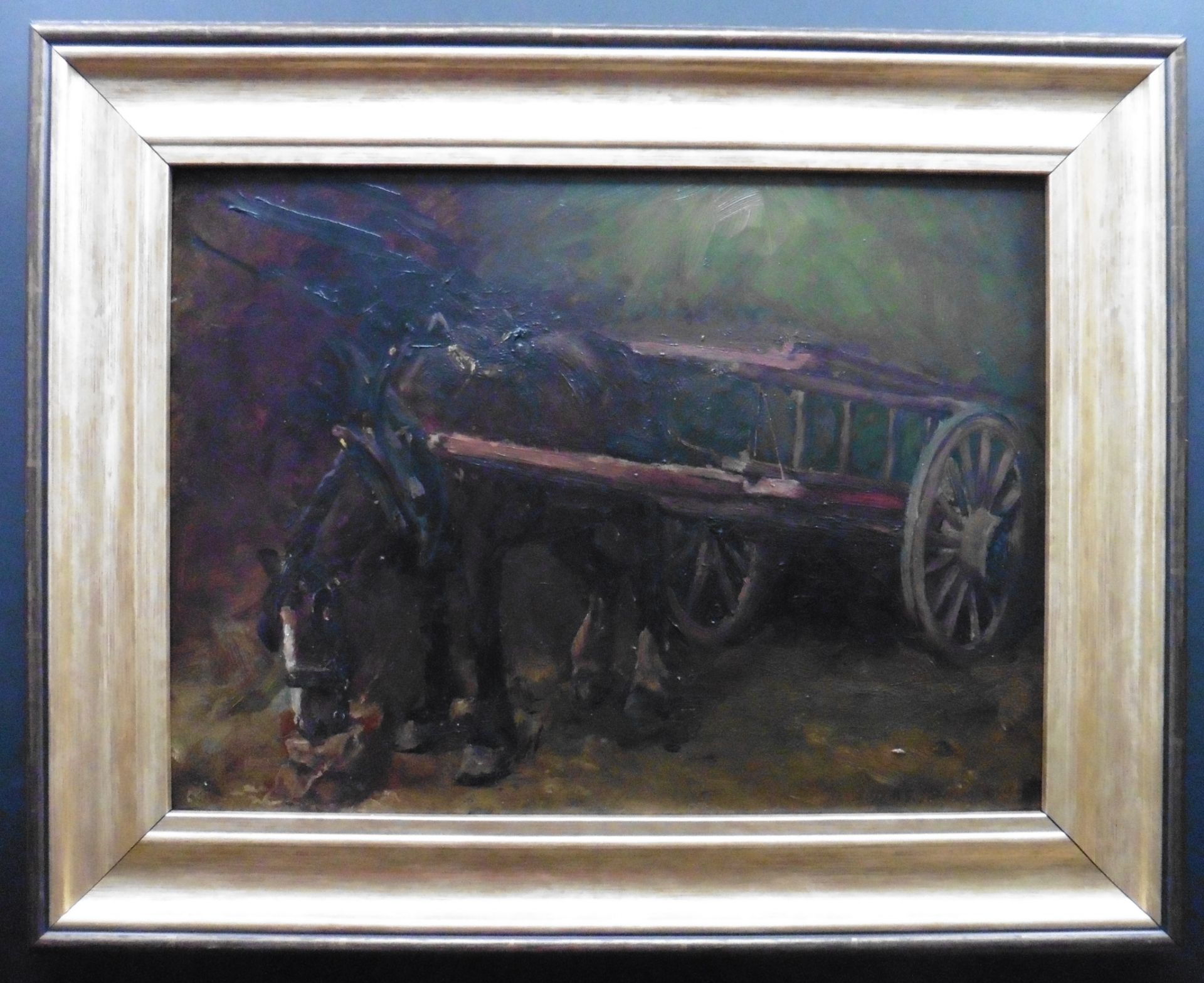 Oil painting of a Horse and cart by William Grant Stevensonæ(1849-1919) - Image 2 of 7