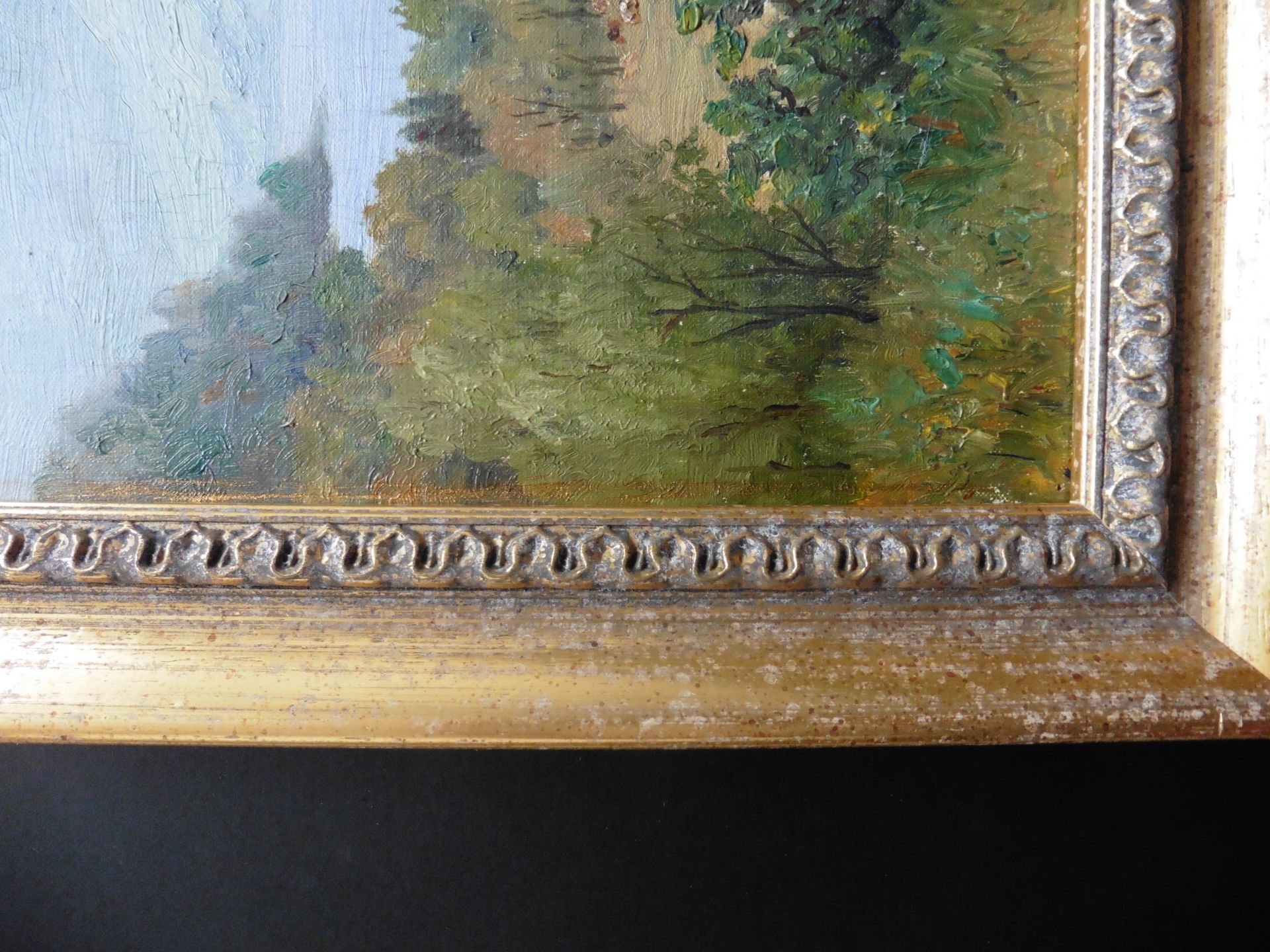 Original signed oil by Rev William Dickie Scottish exh/flourished 1896-1928 Scottish Landscape - Image 4 of 5