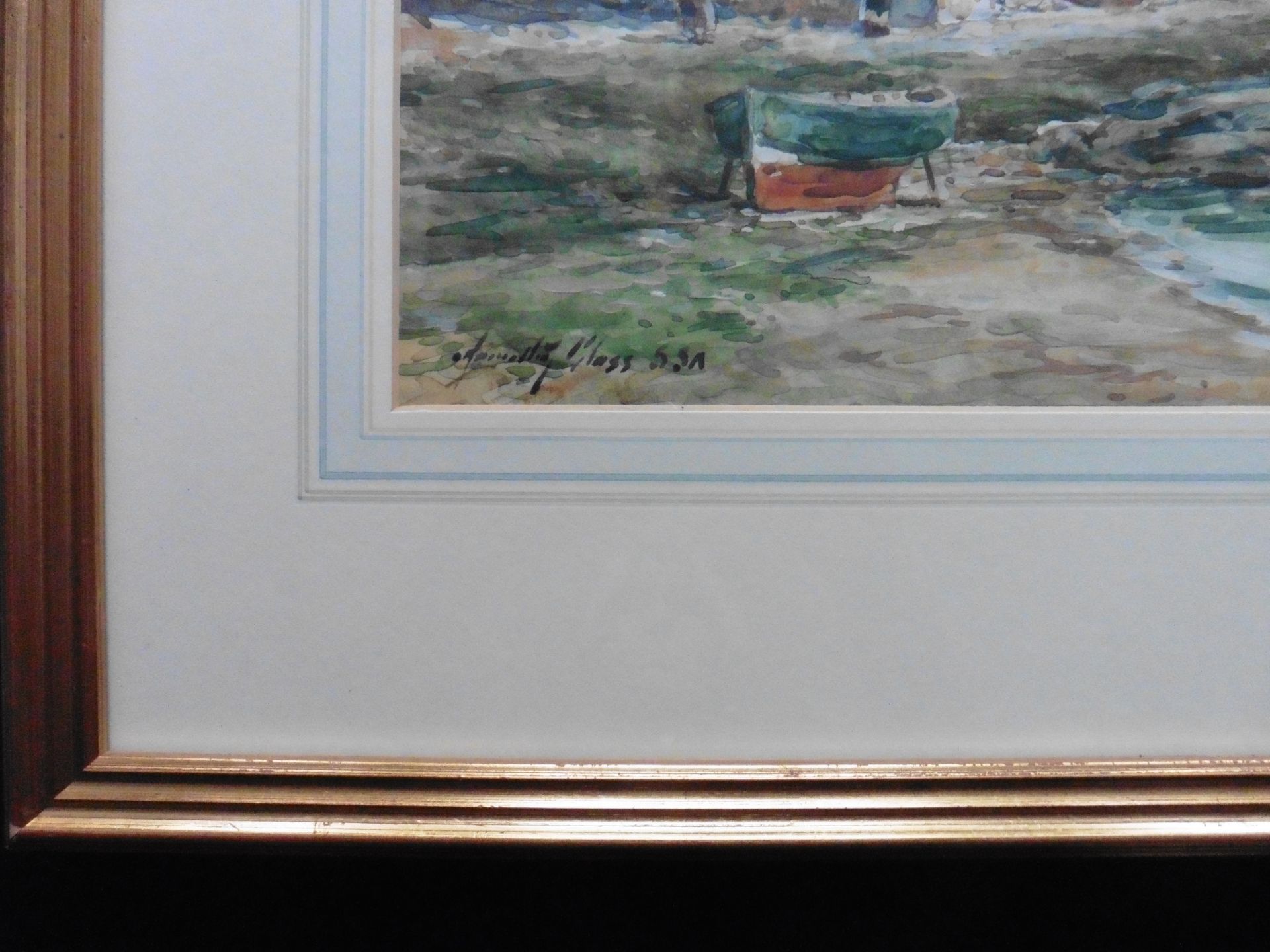 Shoreline Kirkaldy watercolour by John Hamilton Glass, Flourished 1890 _ 1925 - Image 3 of 4