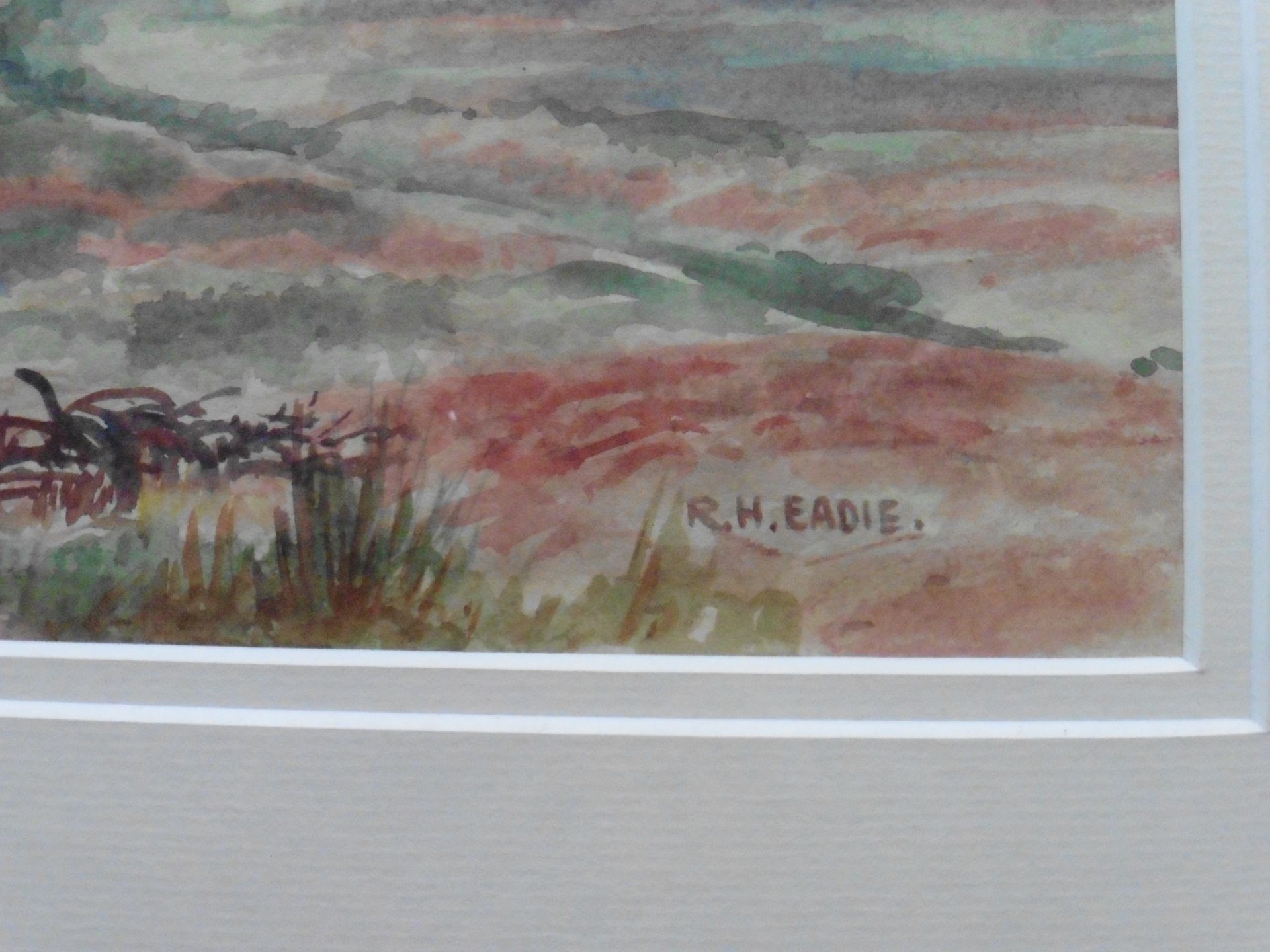 Robert Eadie R.W.S 1877-1954 Original signed watercolour, Scottish Highland view - Image 3 of 5