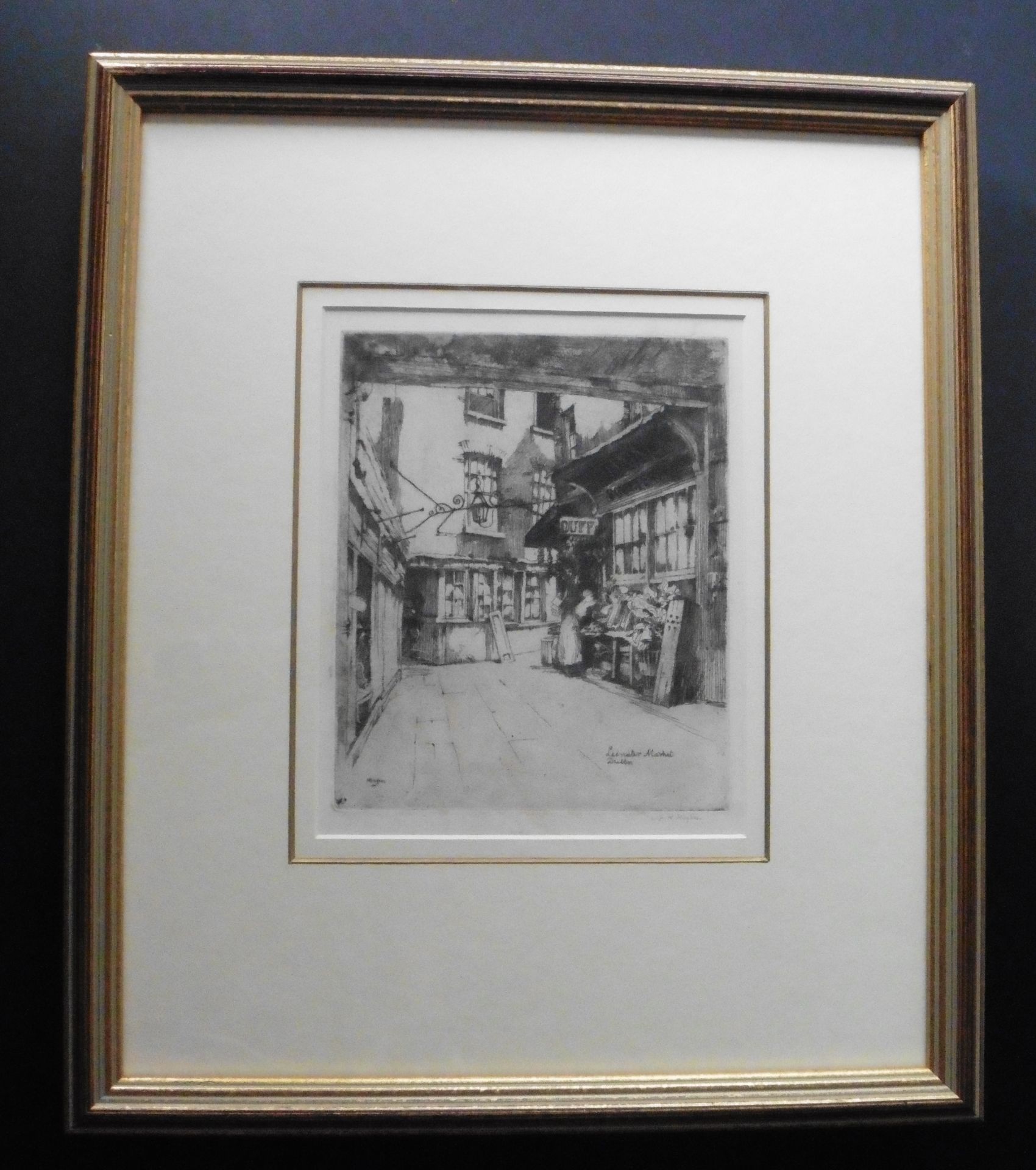 Hughes Leicester Market - Signed and titled etching - Image 3 of 6