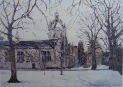 Limited edition Print signed and titled Kings College Aberdeen Nigel Grounds