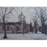 Limited edition Print signed and titled Kings College Aberdeen Nigel Grounds