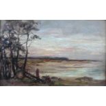 Unsigned Landscape oil painting Further image on the reverse