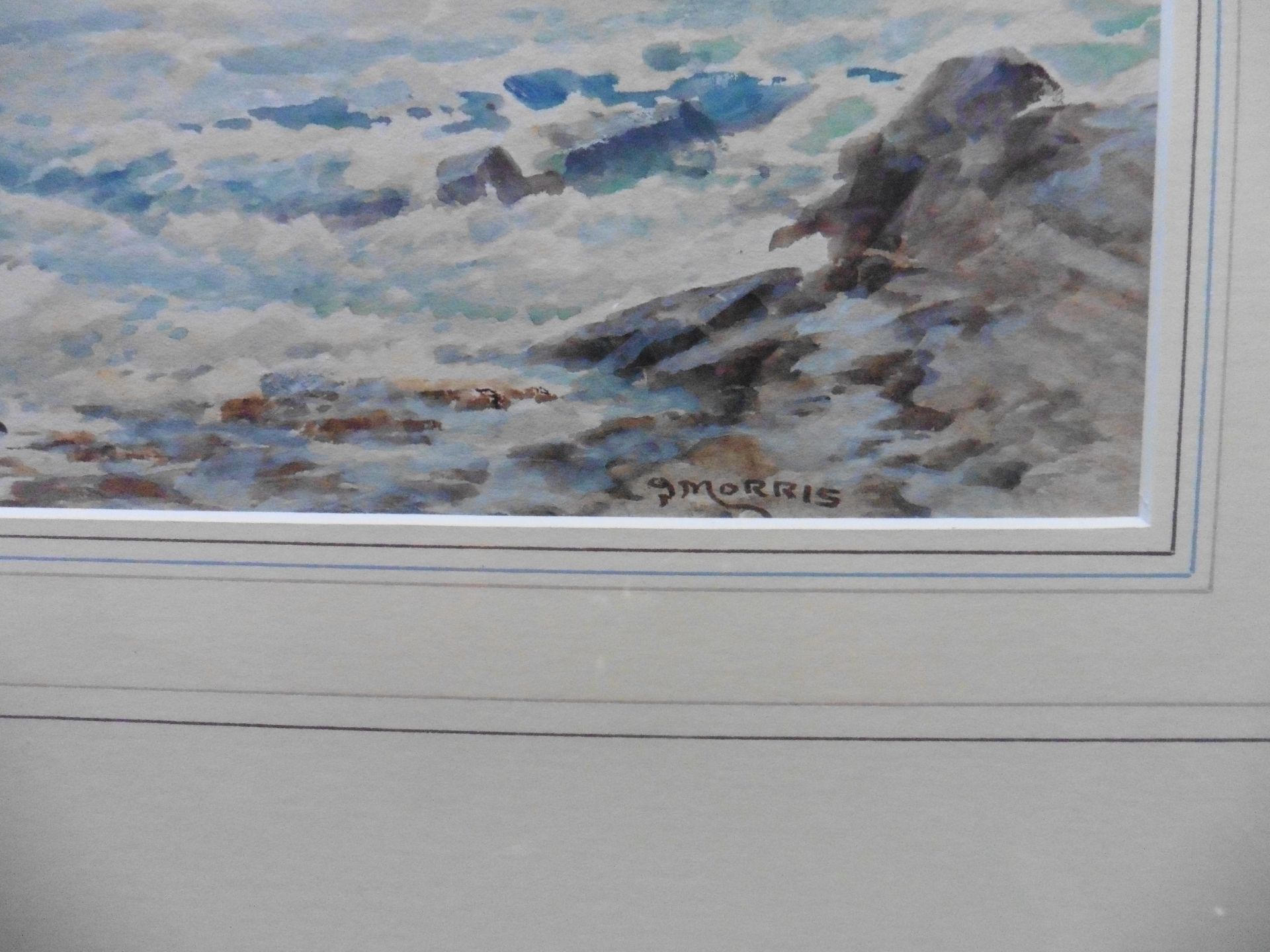 Original signed Watercolour painting, Scottish Coastal view-Carrodale Coast by James Morris - Image 3 of 5