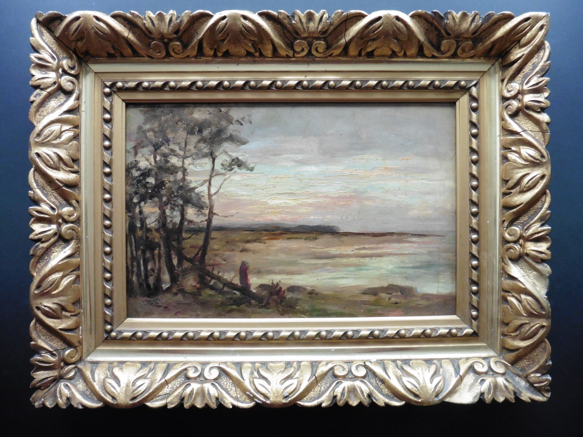 Unsigned Landscape oil painting Further image on the reverse - Image 2 of 6