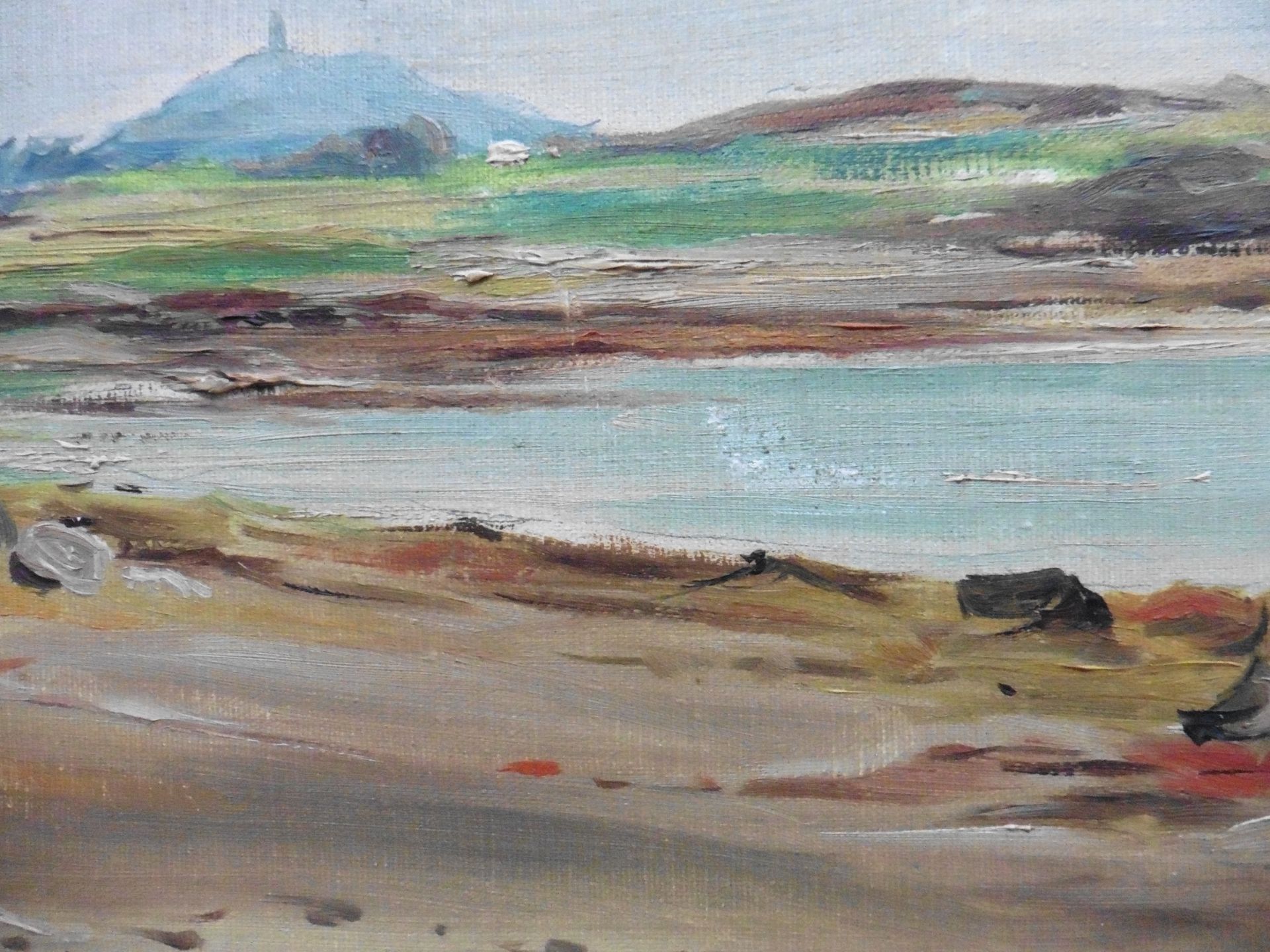 Strangford Lough signed by artist by L Jones, original signed oil painting - Image 5 of 8