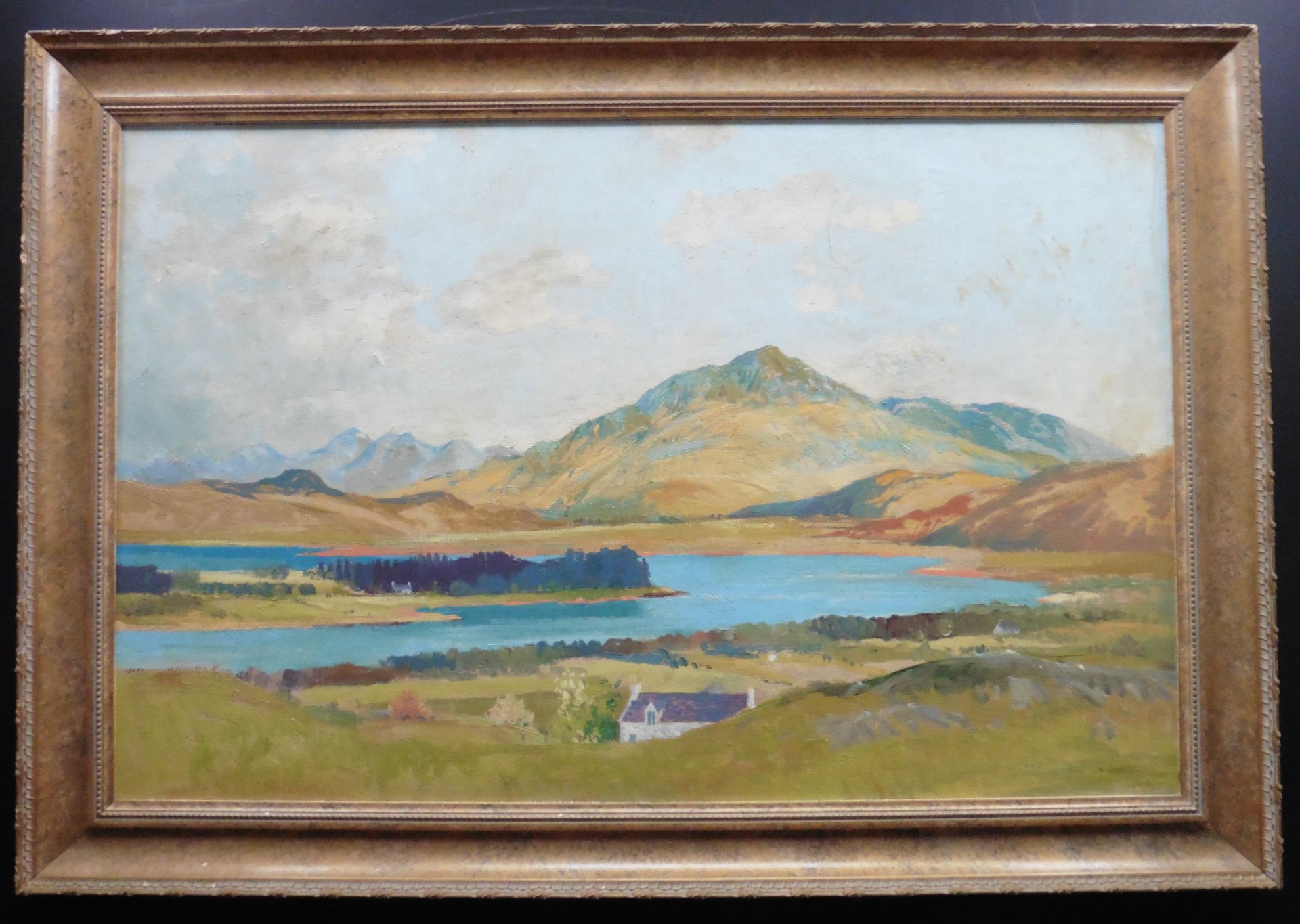 Scottish oil painting Beinn Respoil and Loch Shiel by Tom Hovell Shanks RSW, RGI, PIA - Image 2 of 4