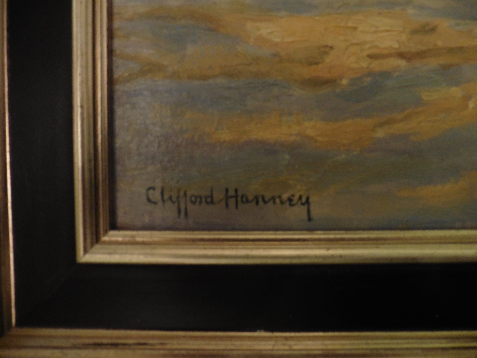 Original oil painting, "Across a Venetian Waterway" by Clifford Hanney, ARWA RA ROI RBA RWA - Image 3 of 4