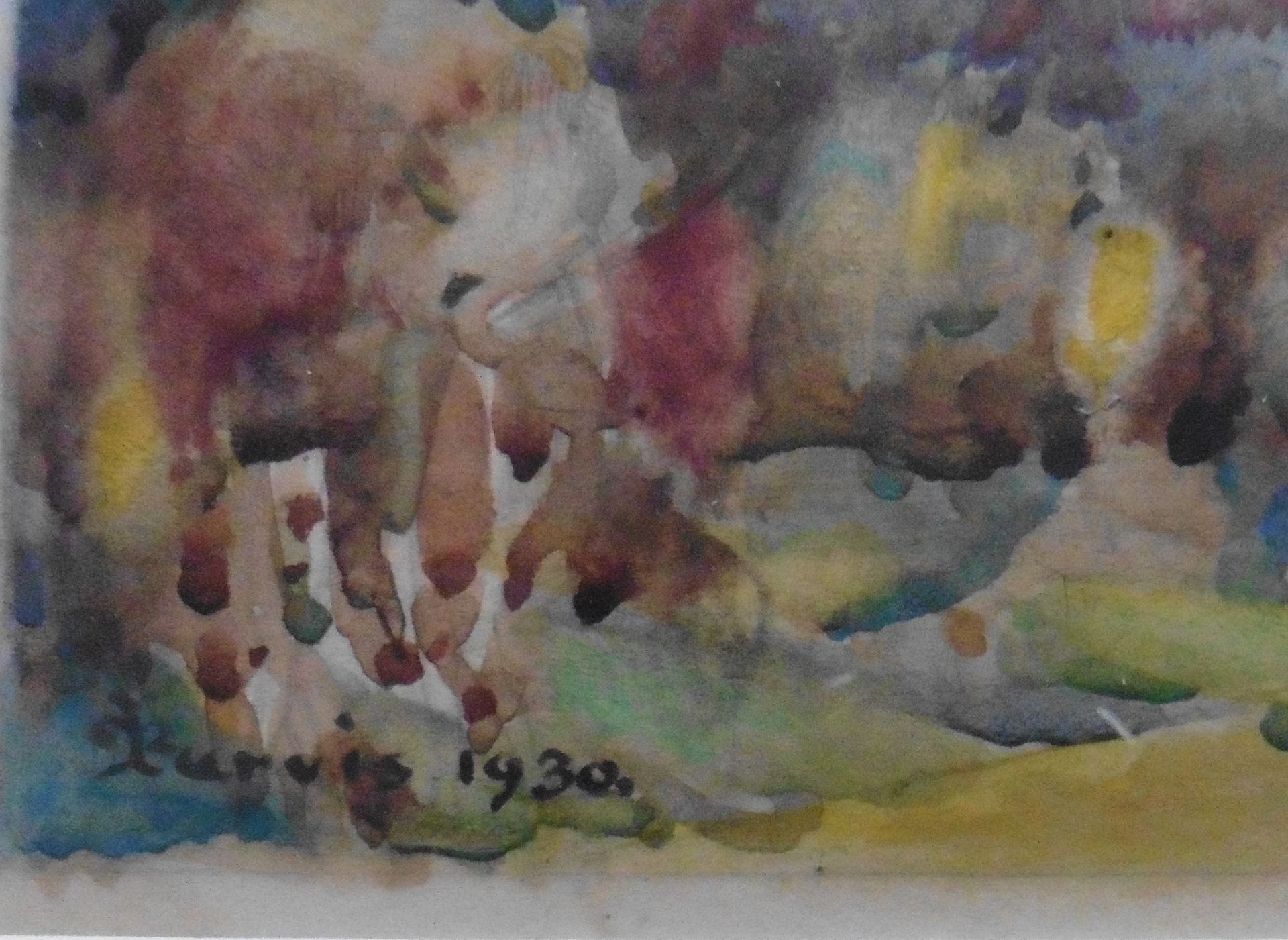 Shepherd and flock watercolour by John Milne Purvis (1888 _ 1959) - Image 3 of 5