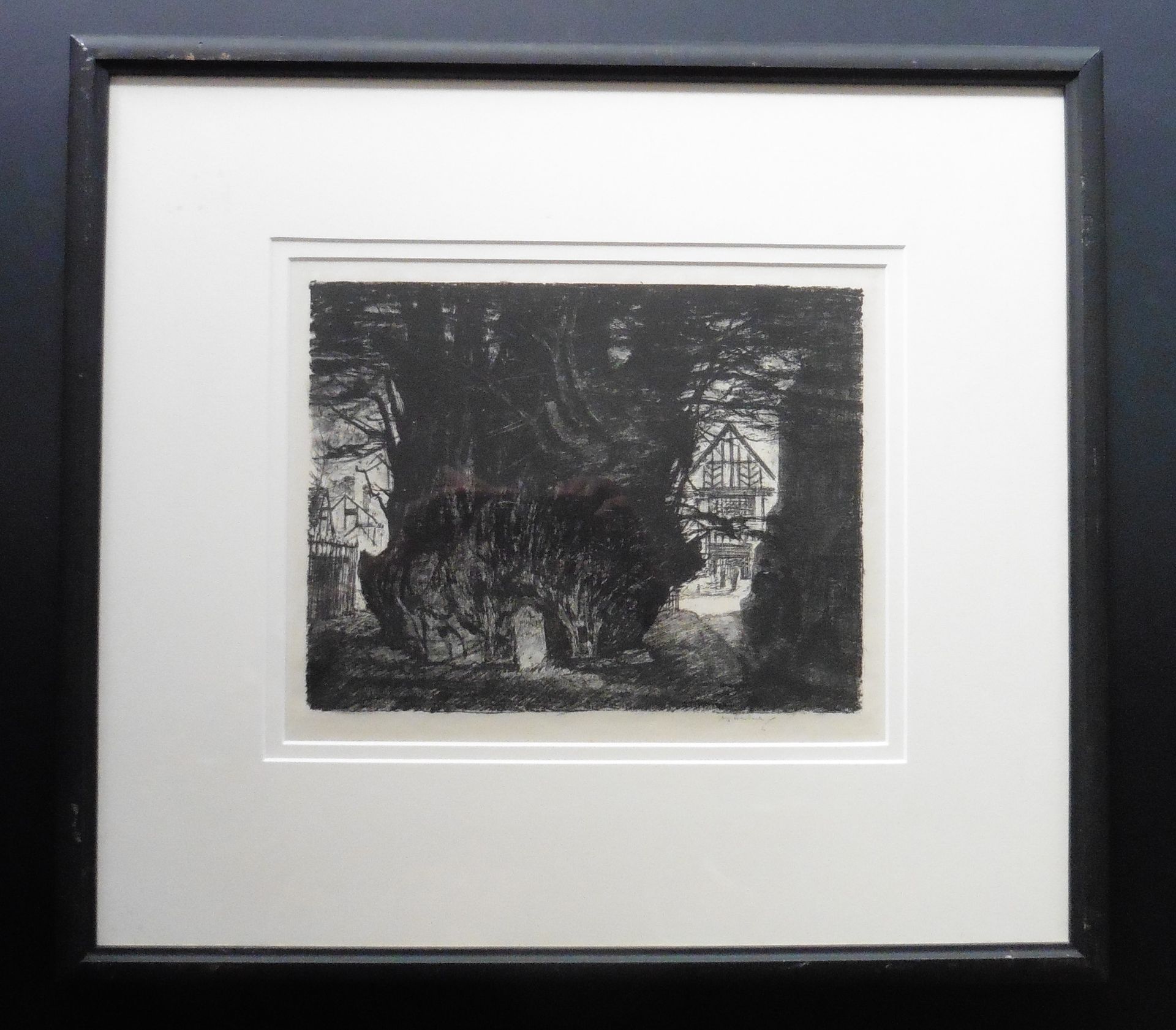 Pencil signed etching signature indistinct - Image 2 of 4