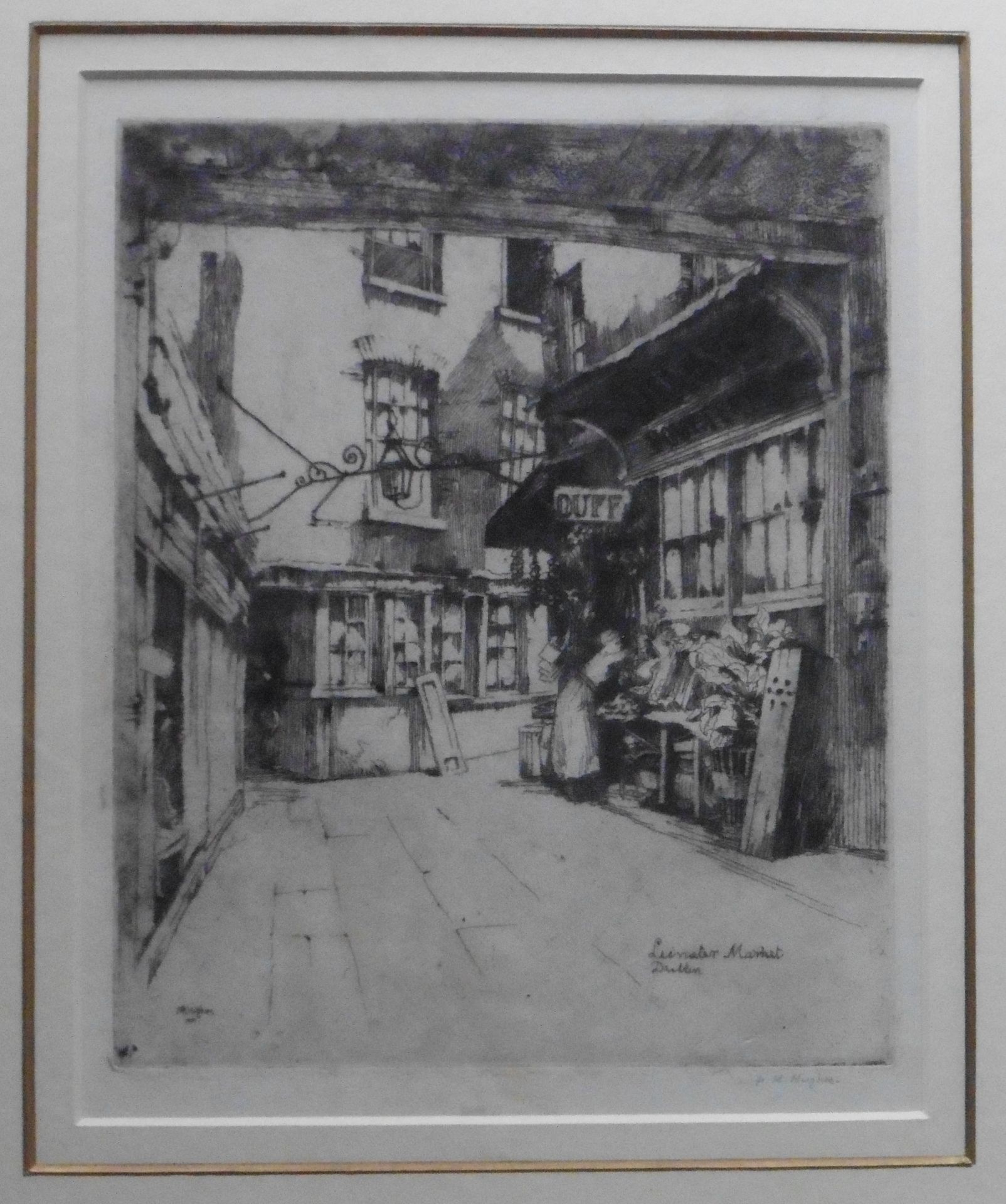 Hughes Leicester Market - Signed and titled etching - Image 2 of 6