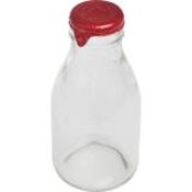 Glass Mini Milk Bottles & Bottles Tops