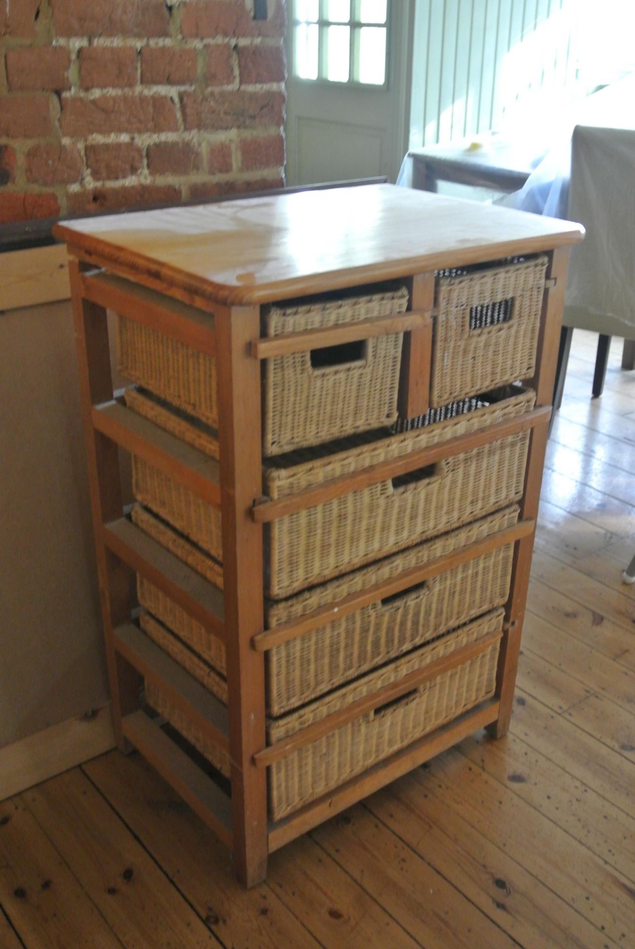 5 Drawer Wicker Chest of Drawers