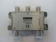 35X Proception - 4 Way F Type Splitter - MPN: PROSPL409P