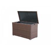 Brand New Luxury Storage Box. Gorgeous all-weather rattan storage box. Ideal for storing your garden
