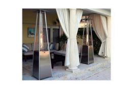 Garden Square Pyramid Flame Patio Heater features exceptional build quality With its stunning