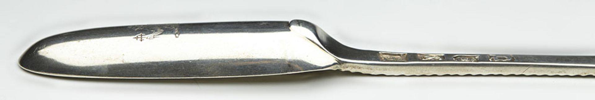 Antique Georgian Silver Marrow Scoop By T & W Chawner London 1759 - Image 8 of 10