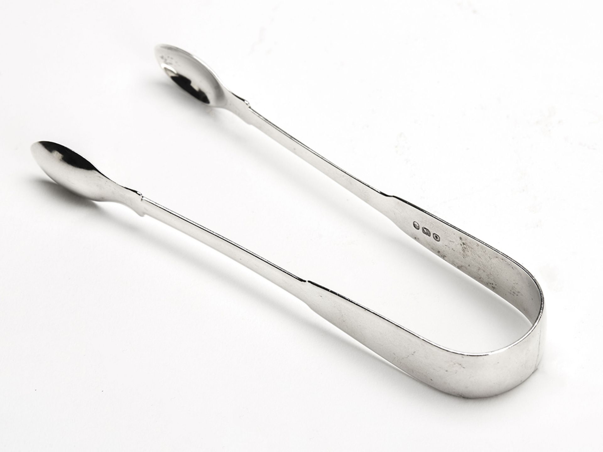 Georgian Silver Pair Sugar Tongs Early 19Th C. - Image 2 of 5