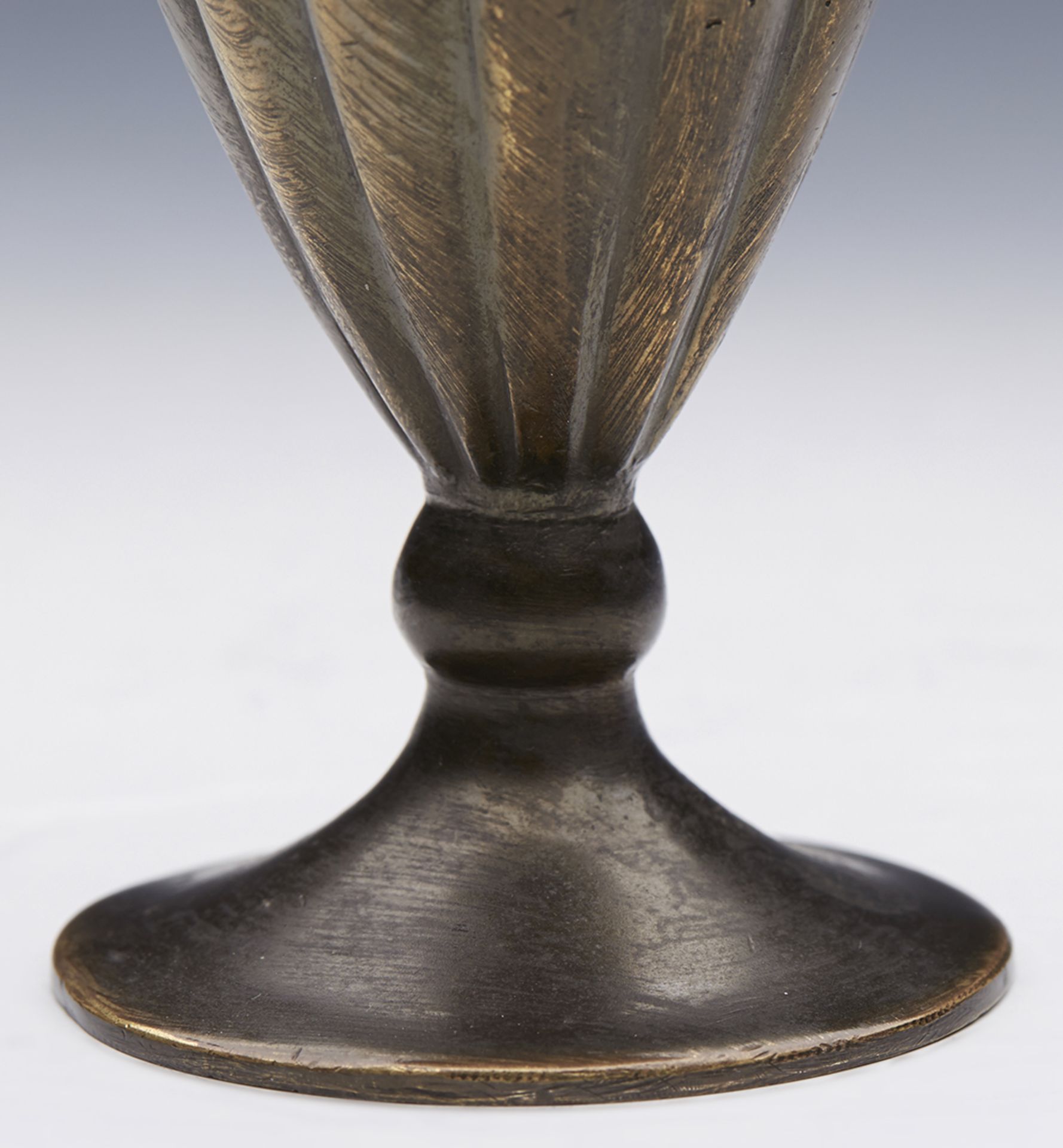 Vintage Judaica Pal Bell Bronze Oil Jug Israel C.1950 - Image 6 of 12