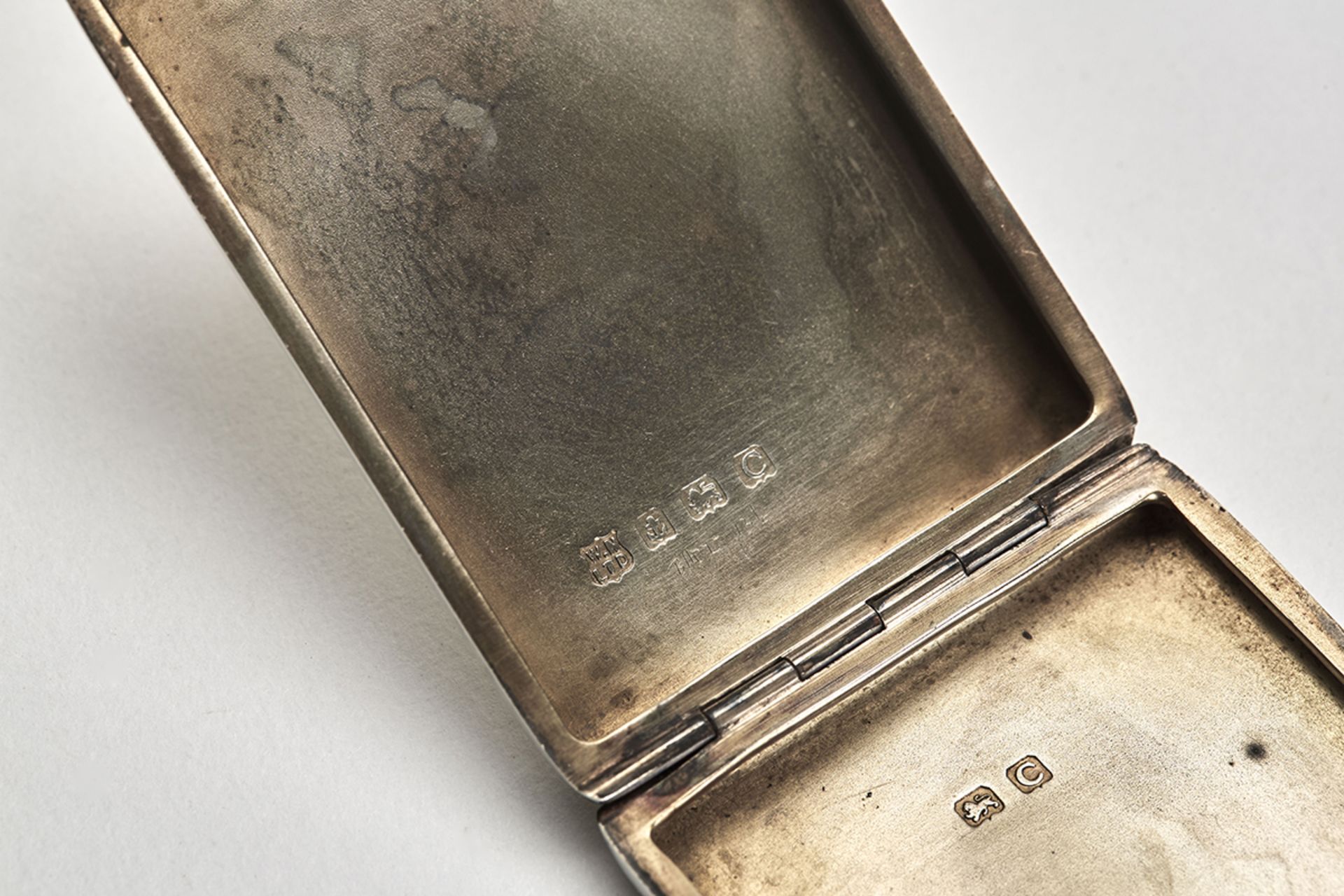 Art Deco Silver Cheroot/Card Case William Neale 1927 - Image 3 of 8