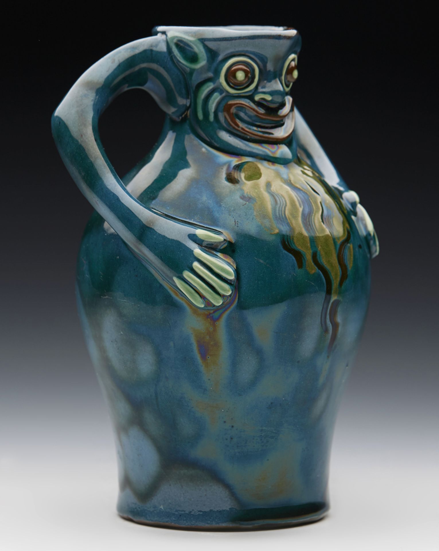 Antique Longpark Torquay Grotesque Jug By Blanche Vulliamy C.1900 - Image 3 of 7