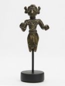 Antique Indian Mounted Bronze Deity Figure 18Th C.