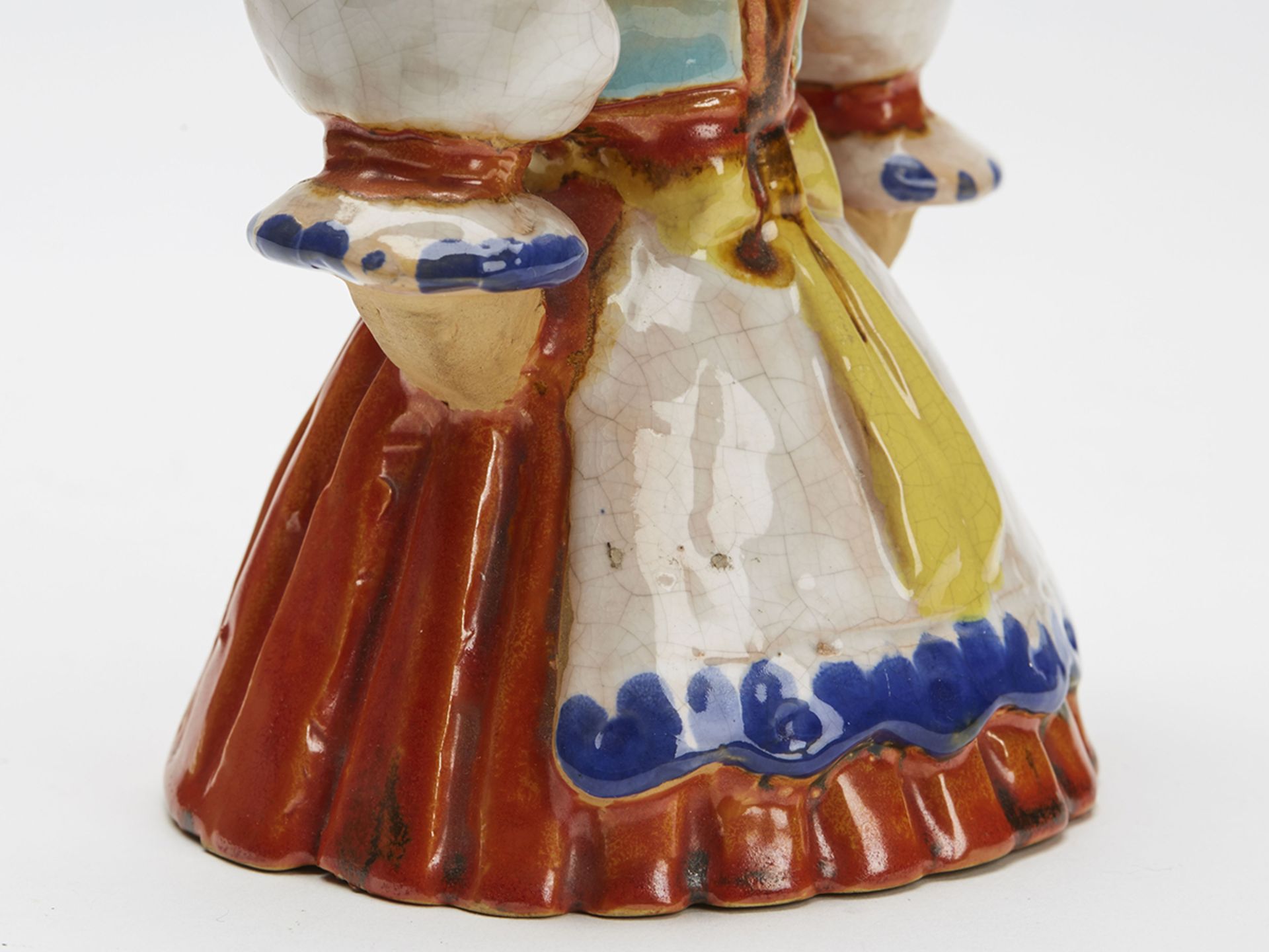 Austrian Art Deco Wiener Werkstatte Pottery Girl Figure - Image 7 of 9