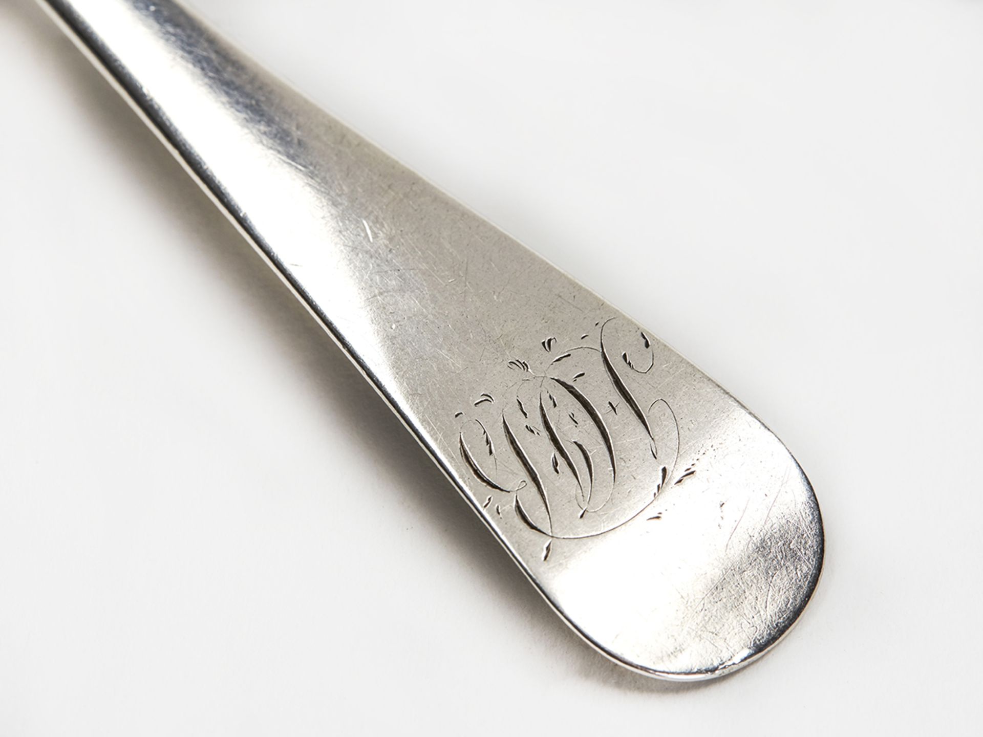 George Ii Silver Spoon Ebenezer Coker London C.1750 - Image 3 of 5