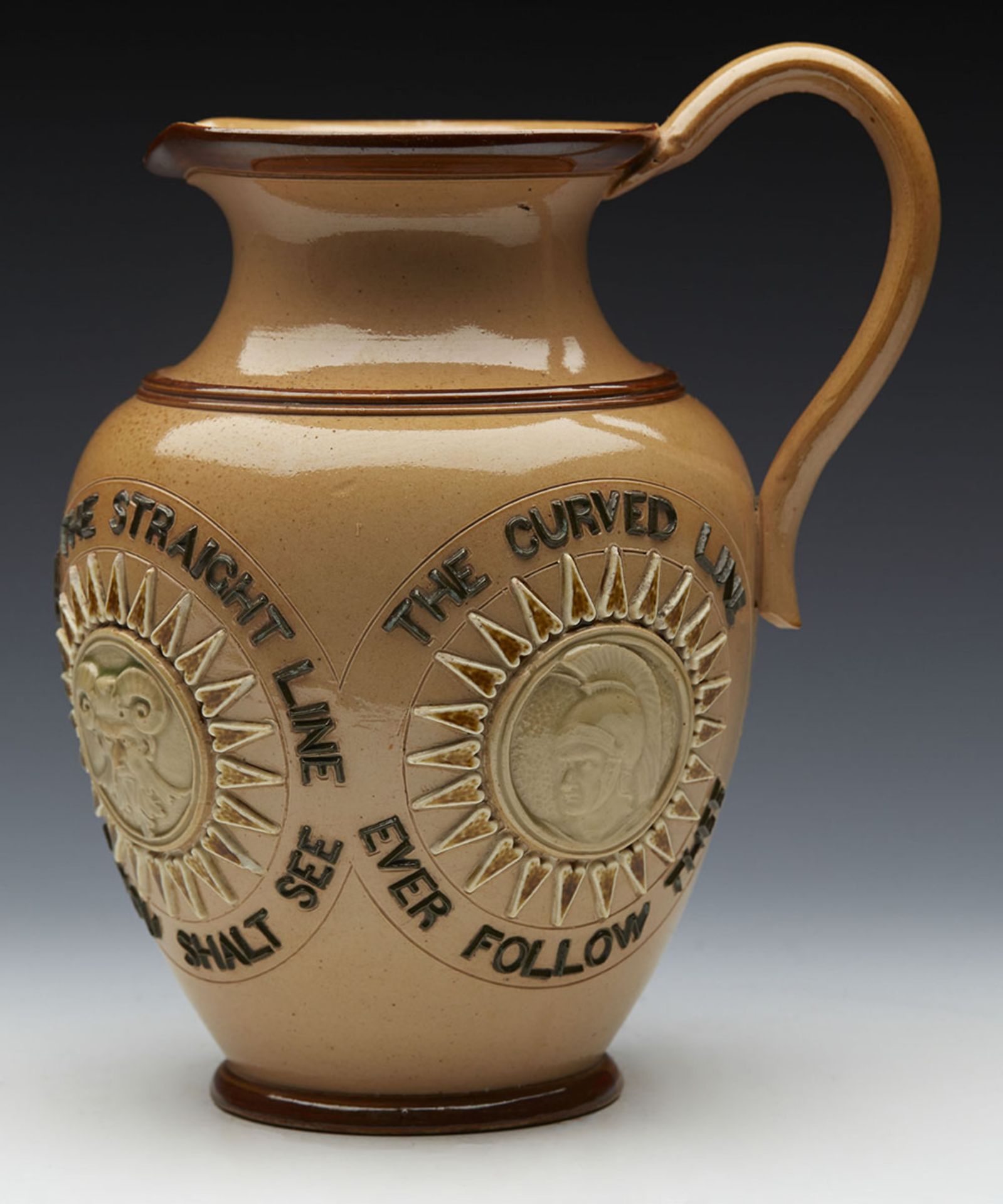 Doulton Lambeth Jug With Verse Commemorating William Maccall C.1888 - Image 6 of 15