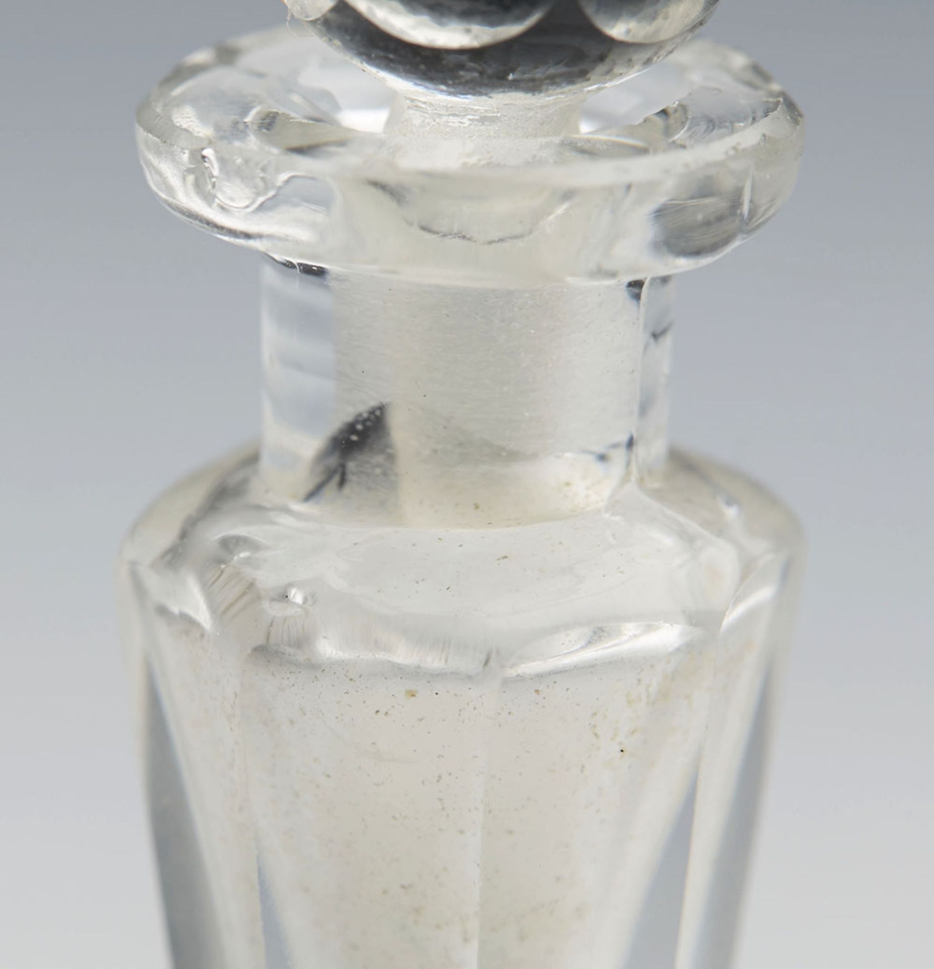 Antique Miniature Cut Glass Scent Bottle 19Th C. - Image 3 of 6