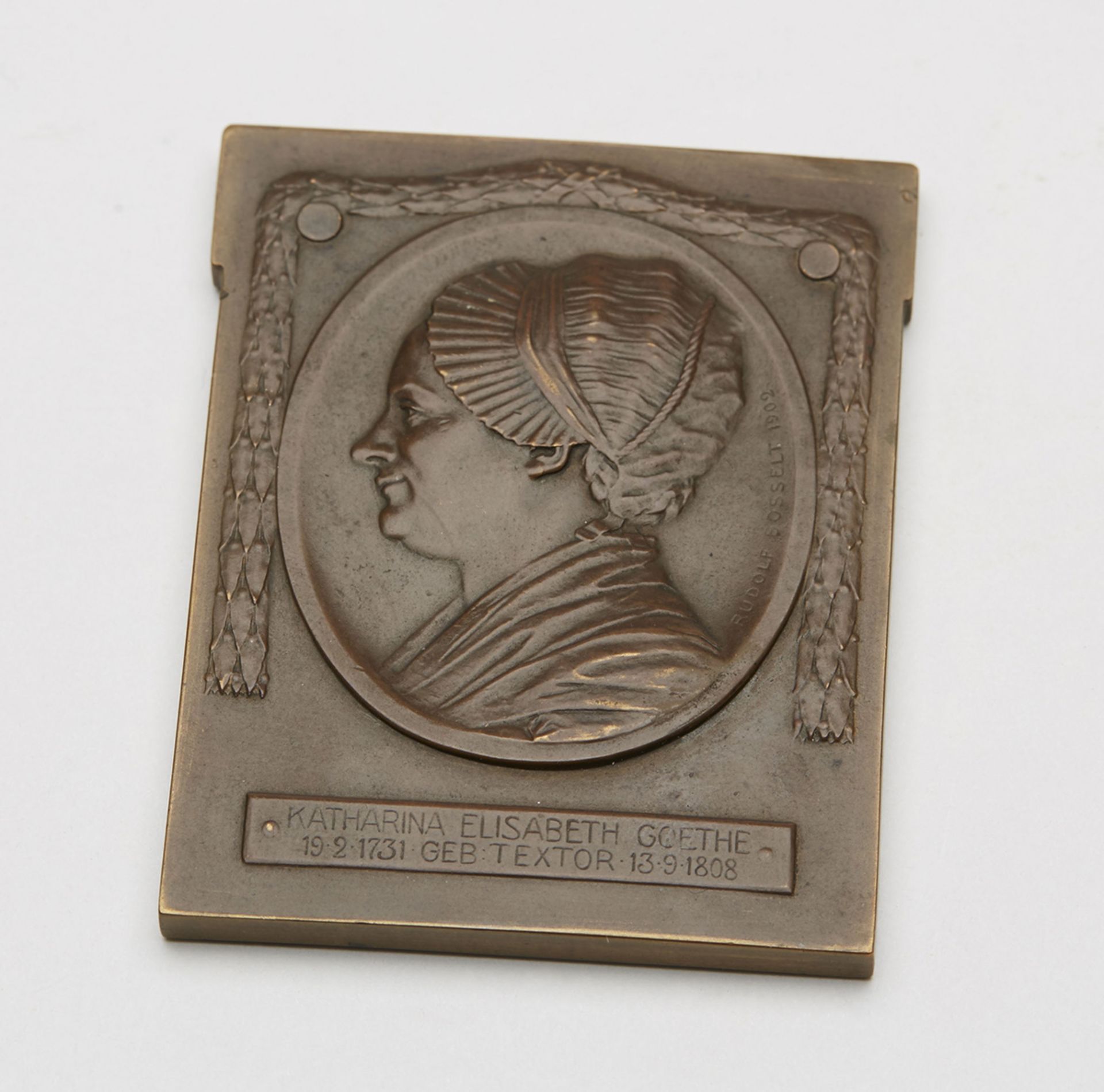 Rudolph Bosselt Katherina Goethe Bronze Medal 1902 - Image 5 of 6