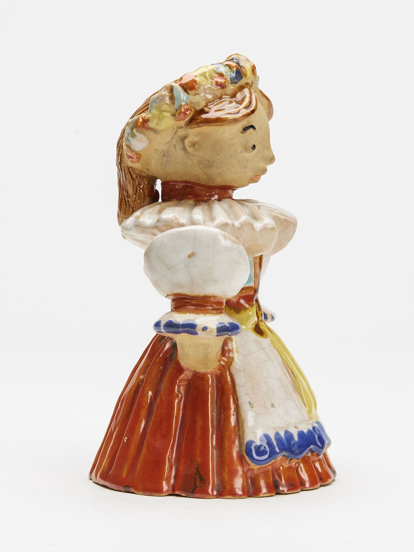 Austrian Art Deco Wiener Werkstatte Pottery Girl Figure - Image 2 of 9