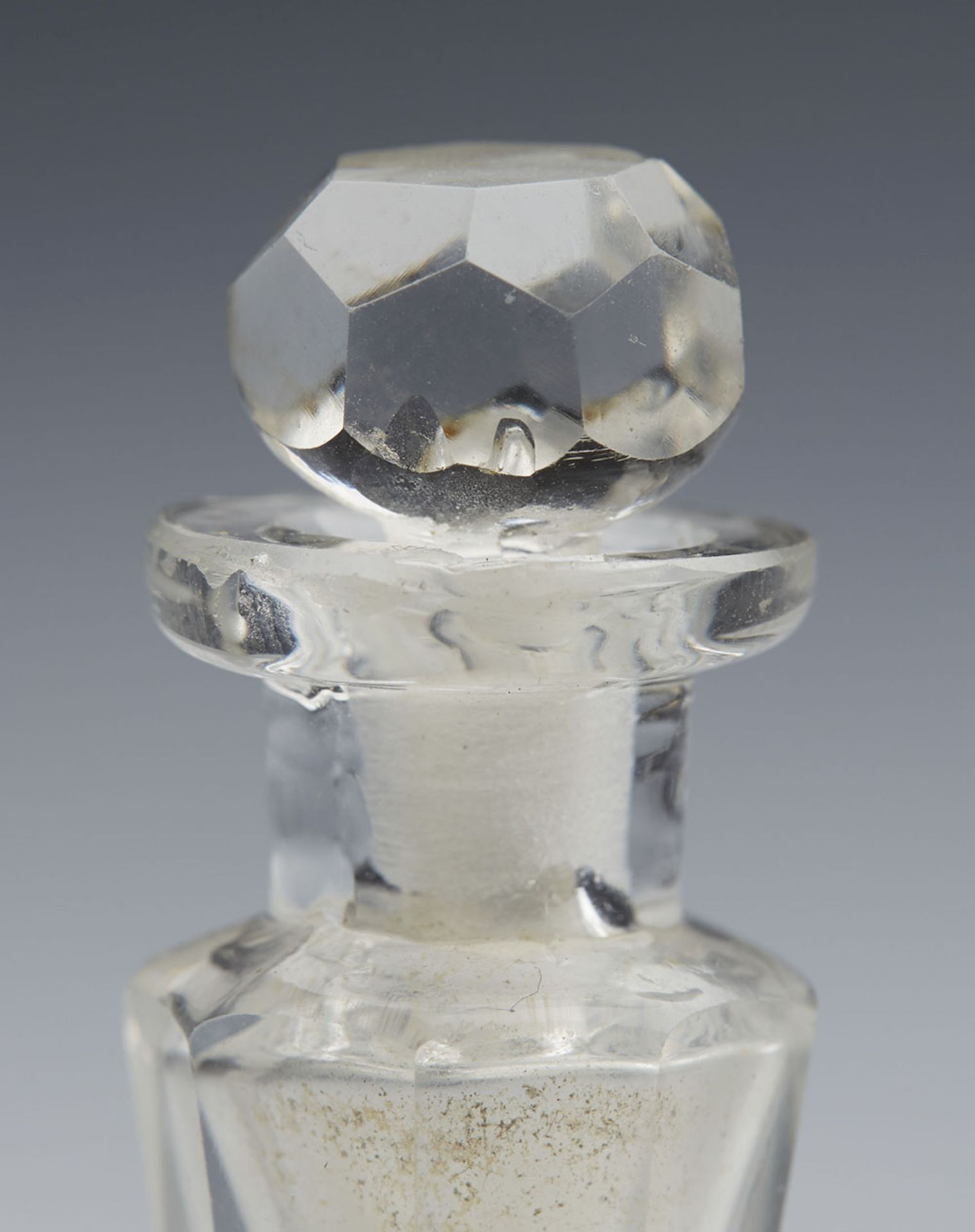 Antique Miniature Cut Glass Scent Bottle 19Th C. - Image 4 of 6