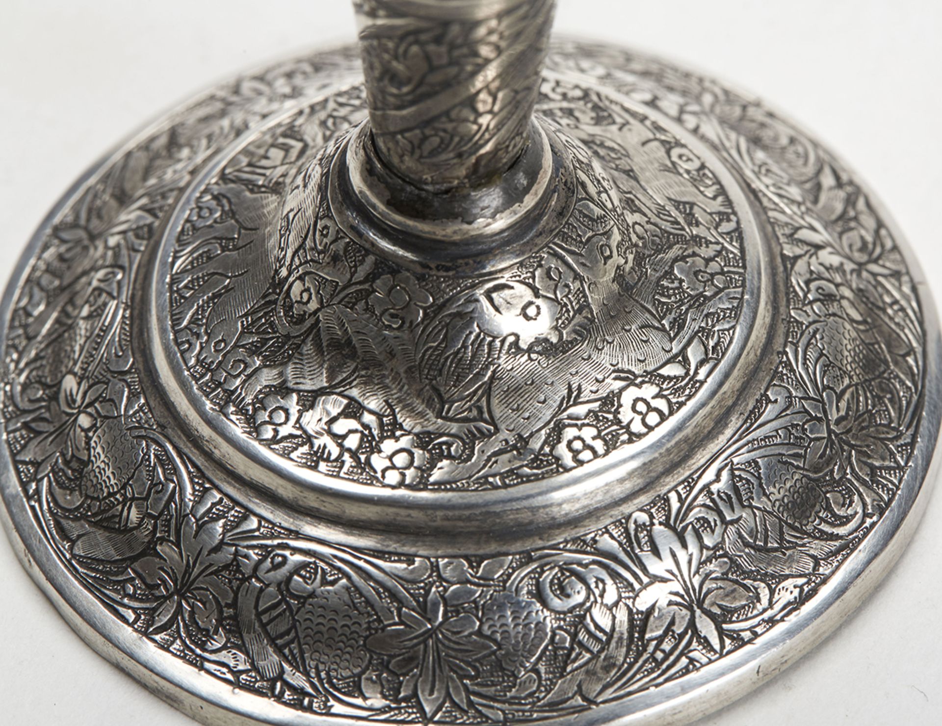 Antique Indian/Asian Silver Figural Vase 19Th C. - Image 8 of 9