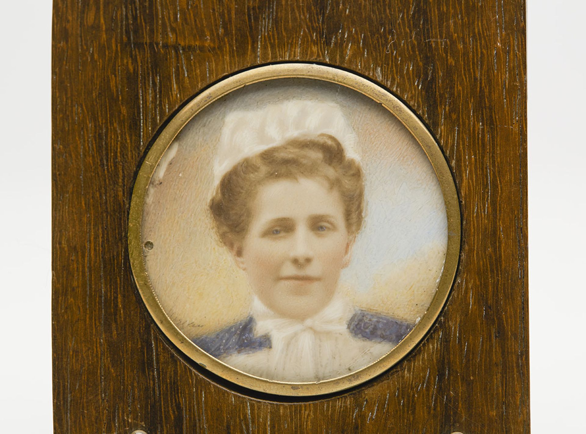 Antique Framed Miniature Portrait Of Nurse C.1900 - Image 2 of 8