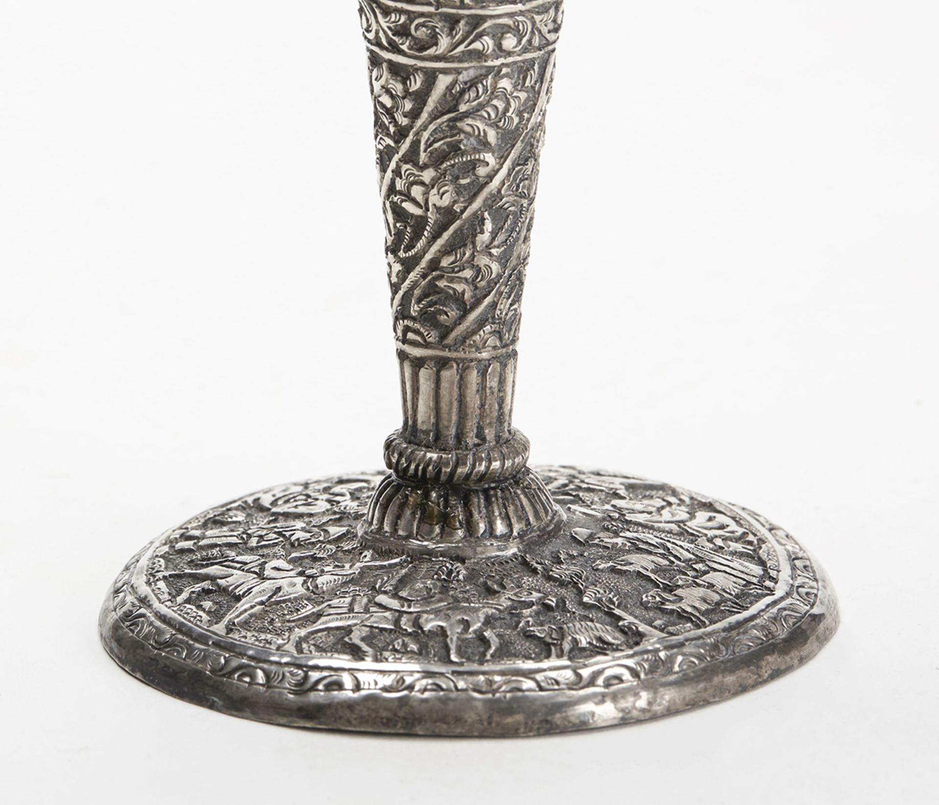 Antique Indian/Asian Silver Figural Vase 19Th C. - Image 2 of 8