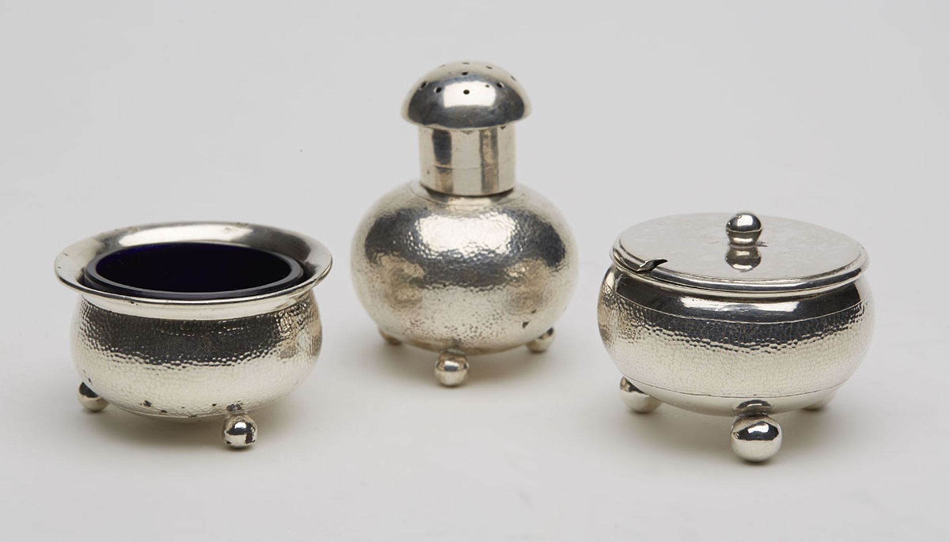 Antique Chinese Three Part Silver Cruet By Zee Sung C.1910