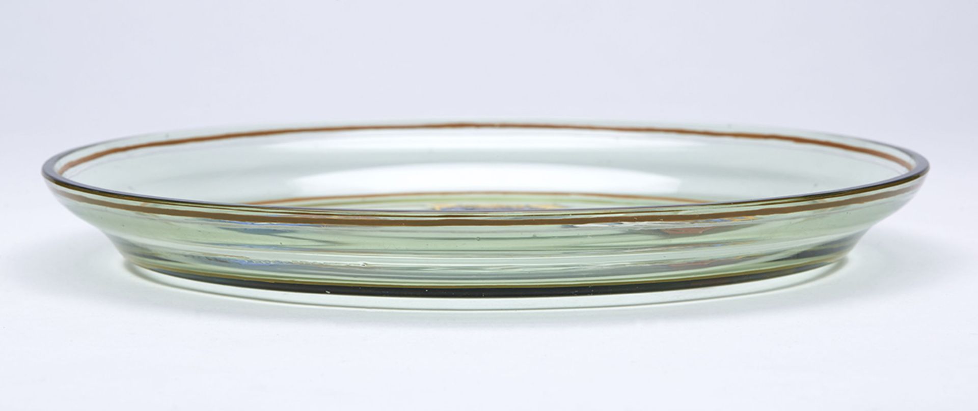 Bohemian Egermann Crested Glass Tray & Glasses 19Th C. - Image 9 of 9