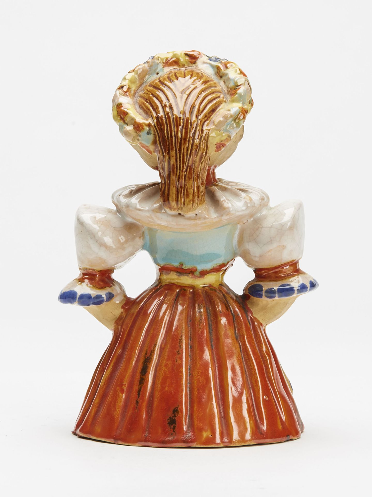 Austrian Art Deco Wiener Werkstatte Pottery Girl Figure - Image 3 of 9